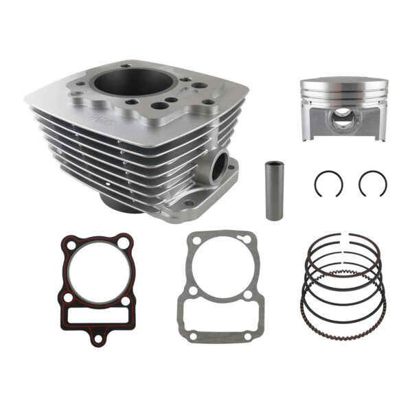 CILINDRO COMPLETO 250cc INC. KIT CG250 P16 PLATA (PISTON CONVEXO) SKR250S