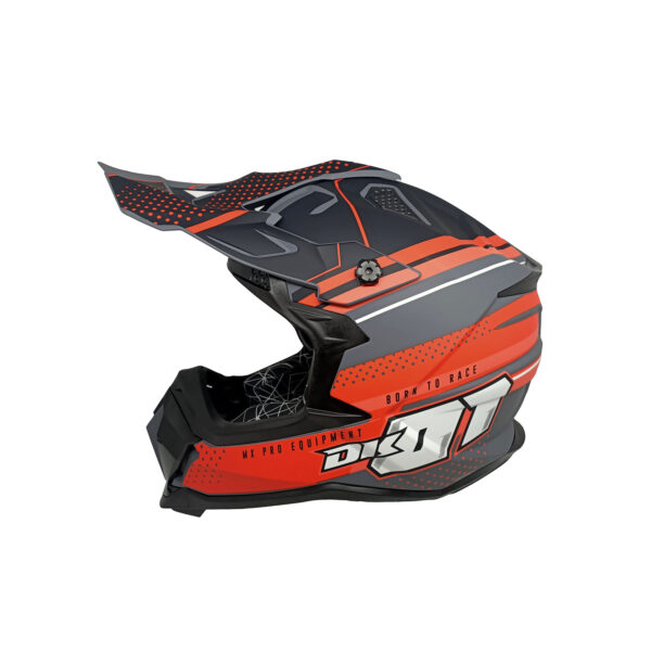 CASCO CROSS JH601 NEGRO/ROJO 01 MATE TALLA M
