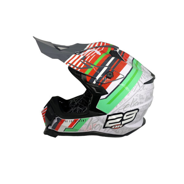 CASCO CROSS JH601 BLANCO 29 BRILLANTE TALLA M