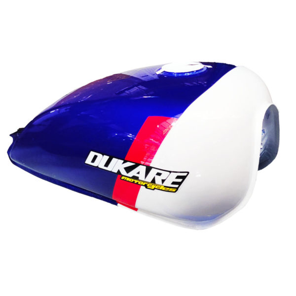 TANQUE DE GASOLINA AZUL-BLANCO