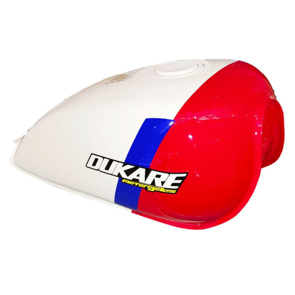 TANQUE DE GASOLINA BLANCO-ROJO