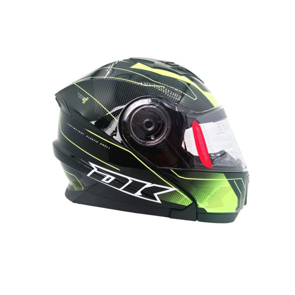 CASCO CONVERTIBLE JH901 NEGRO/AMARILLO NEON BRILLANTE TALLA L