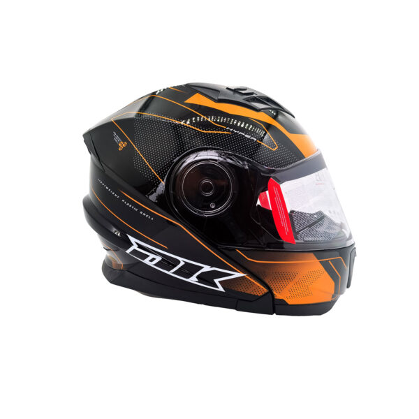 CASCO CONVERTIBLE JH901 NEGRO/NARANJA BRILLANTE TALLA M