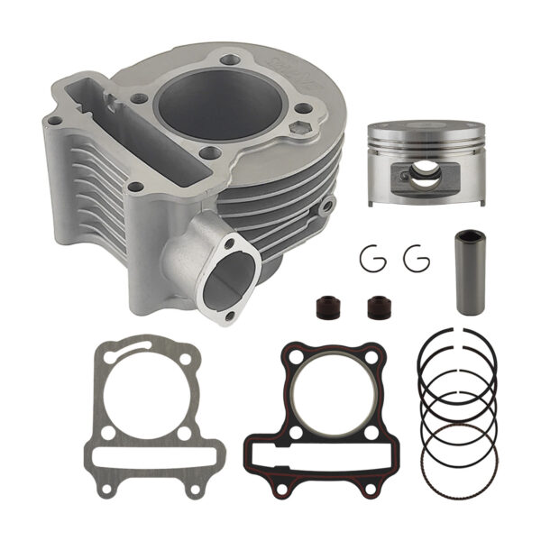 CILINDRO COMPLETO CB D57mm 149cc h89mm (PLATA)PIN D15 (PISTON PLANO)S1-DY150-GY6-150