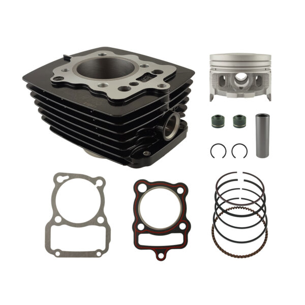 CILINDRO COMPLETO 149cc /INC. KIT CG STIFF150 P:13 NEGRO (PISTON CONVEXO)