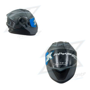 CASCO CONVERTIBLE JH901 NEGRO/GRIS MATE VISOR TRANSPARENTE TALLA L
